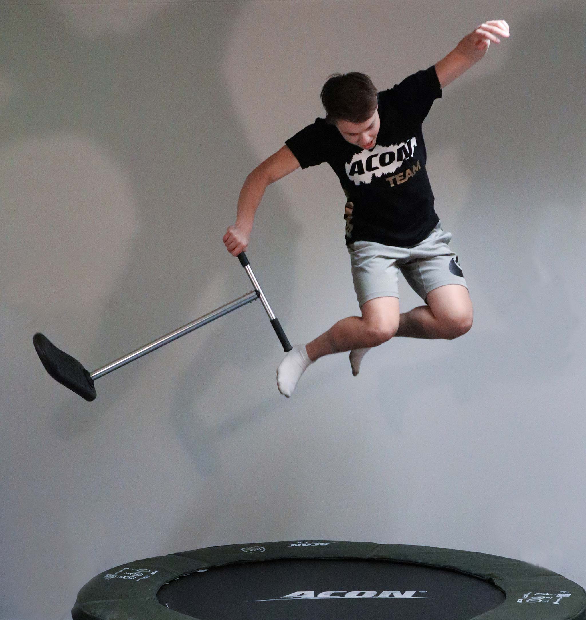 Trampoline scooter tricker