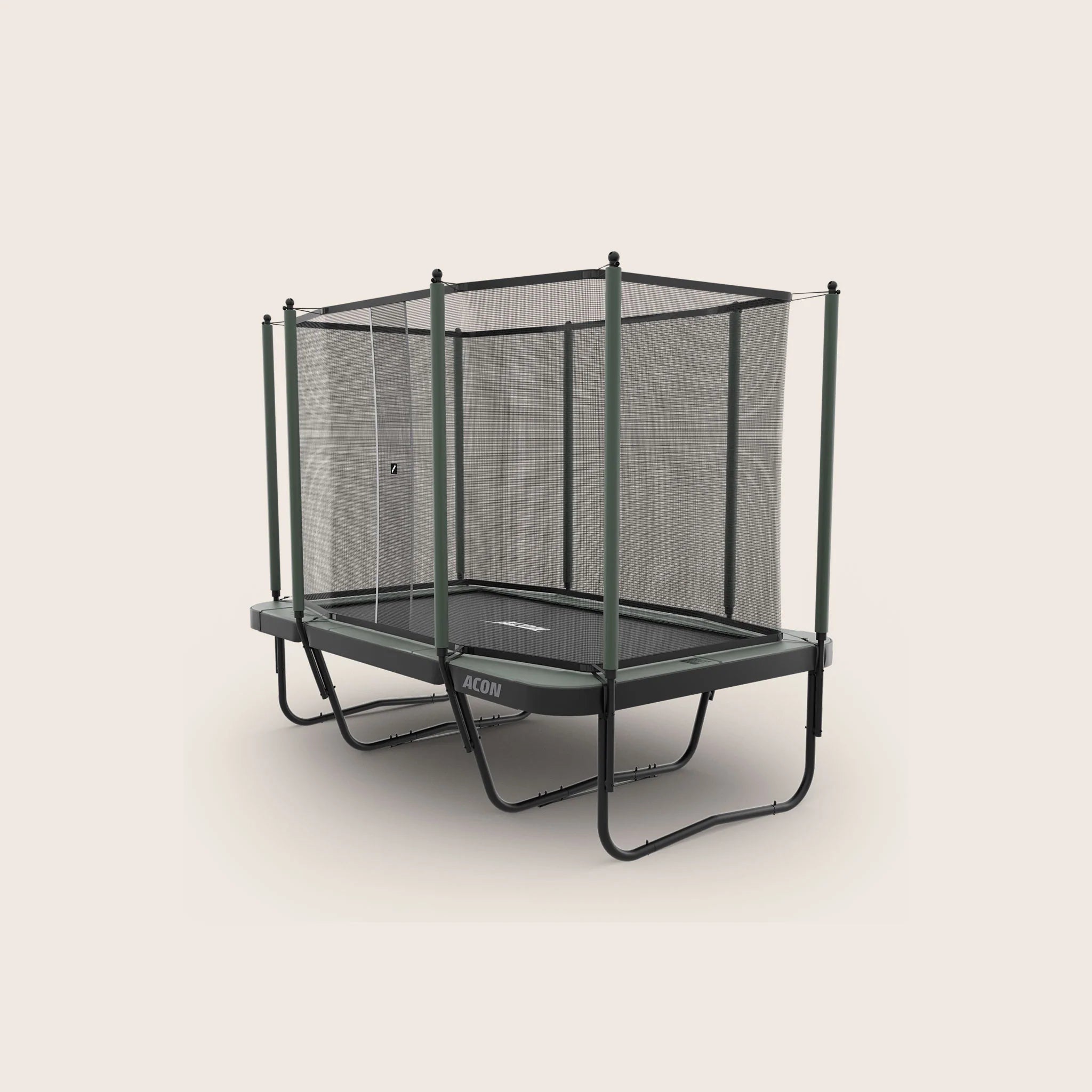 Acon Air 13 Sport HD trampoline with enclosure on a beige background