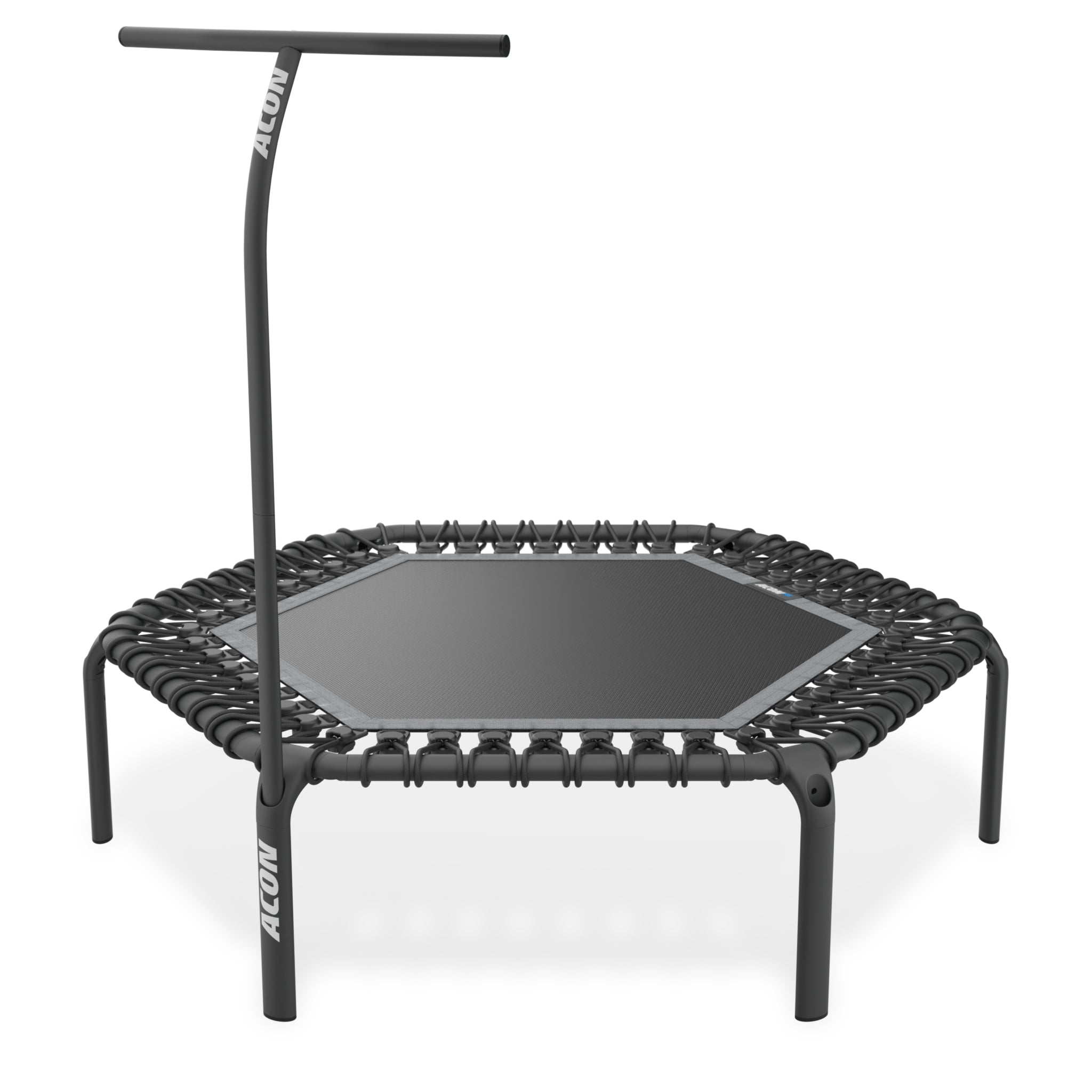 ACON FIT 55in Trampoline Hexagon with Handlebar | Black | Train