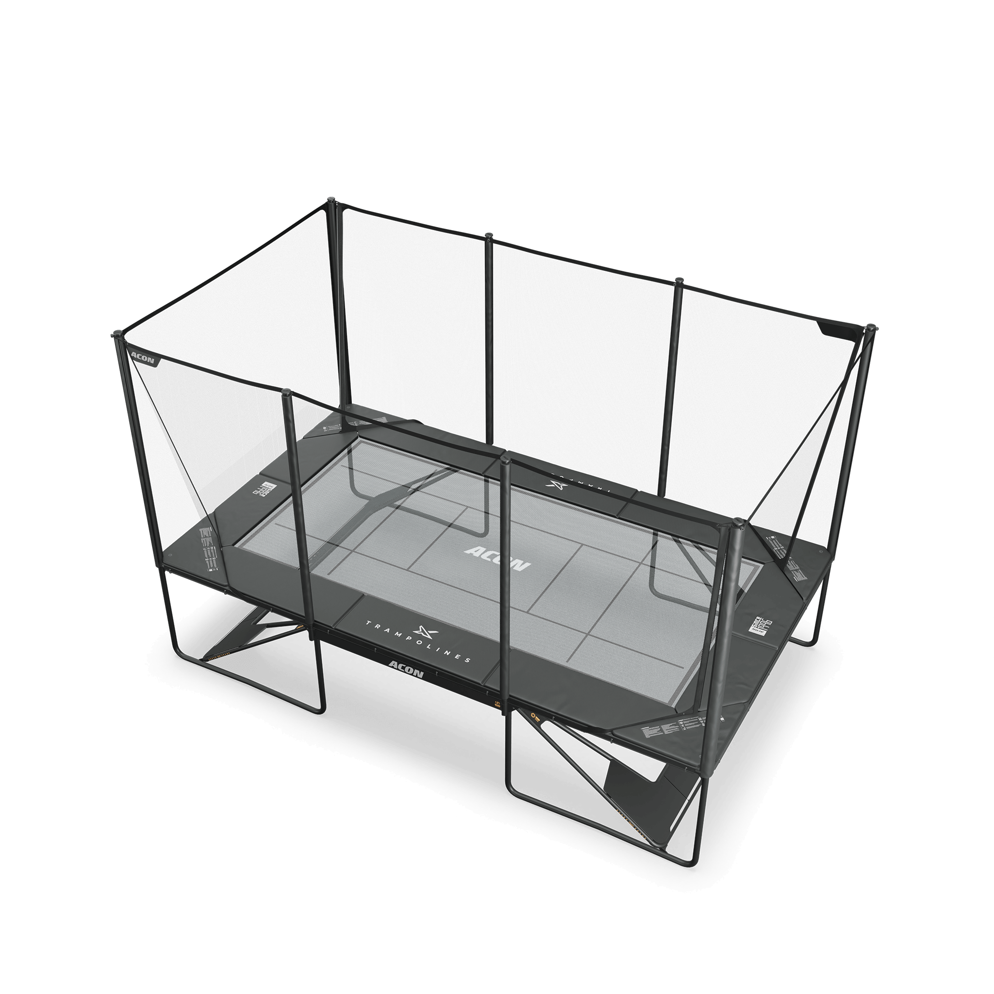 Acon X Trampoline, Freestyle Mat assembled.