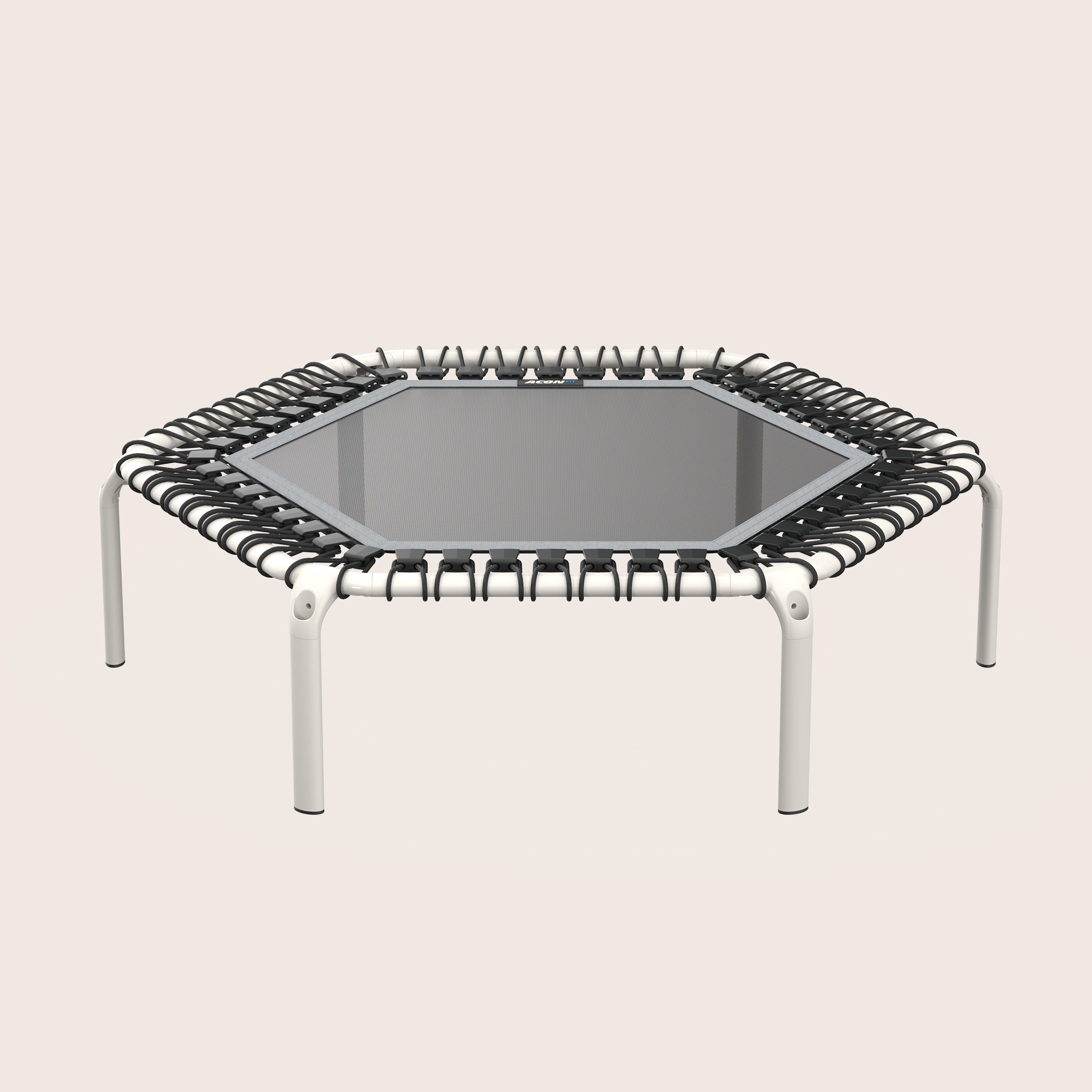 White hexagon Acon FIT fitness rebounder