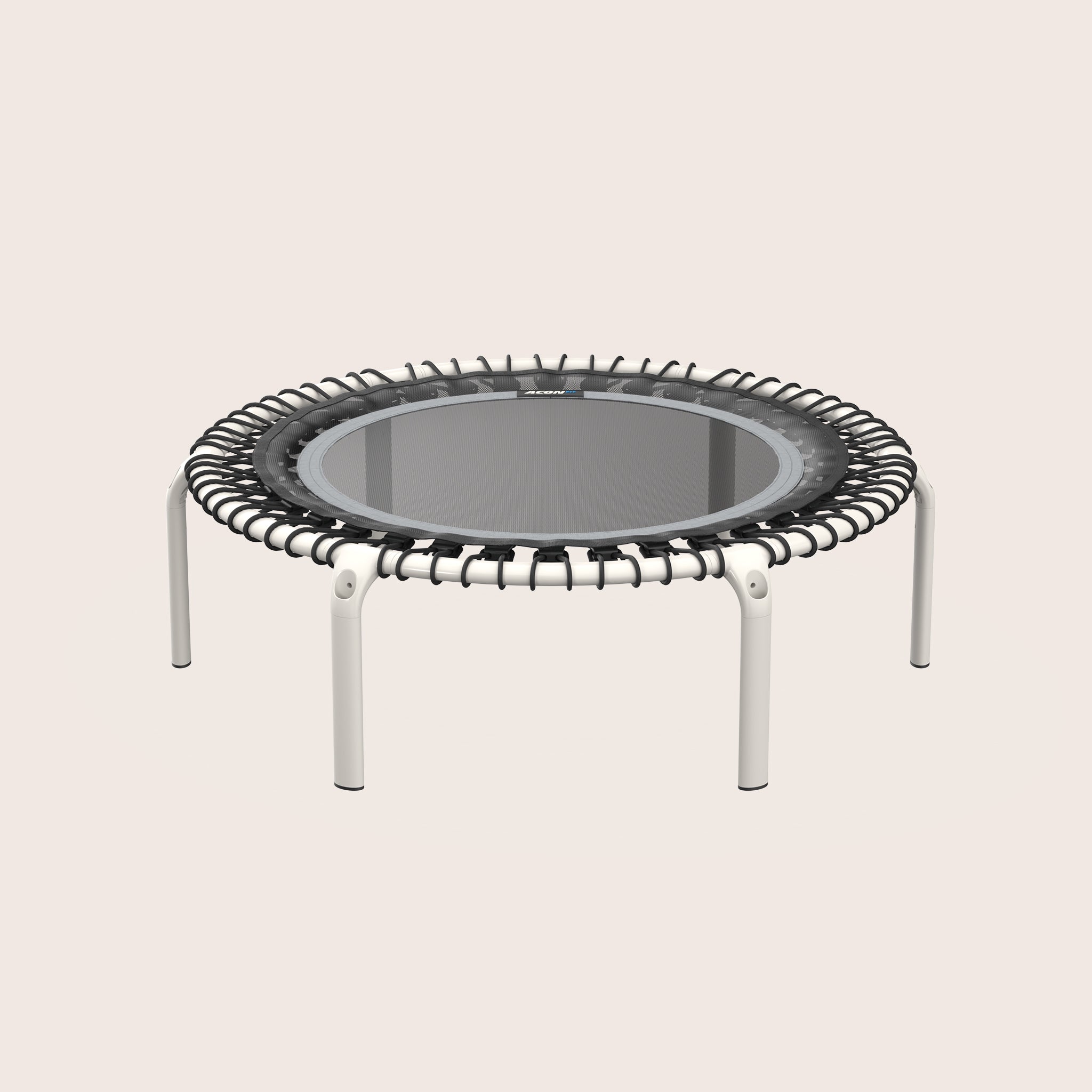 White, round Acon FIT fitness trampoline