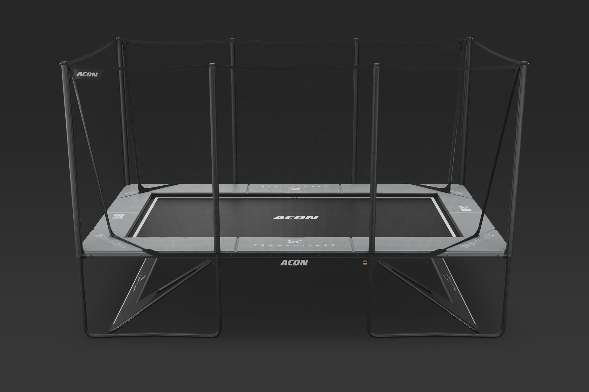 Acon X 17ft Trampoline, light grey.