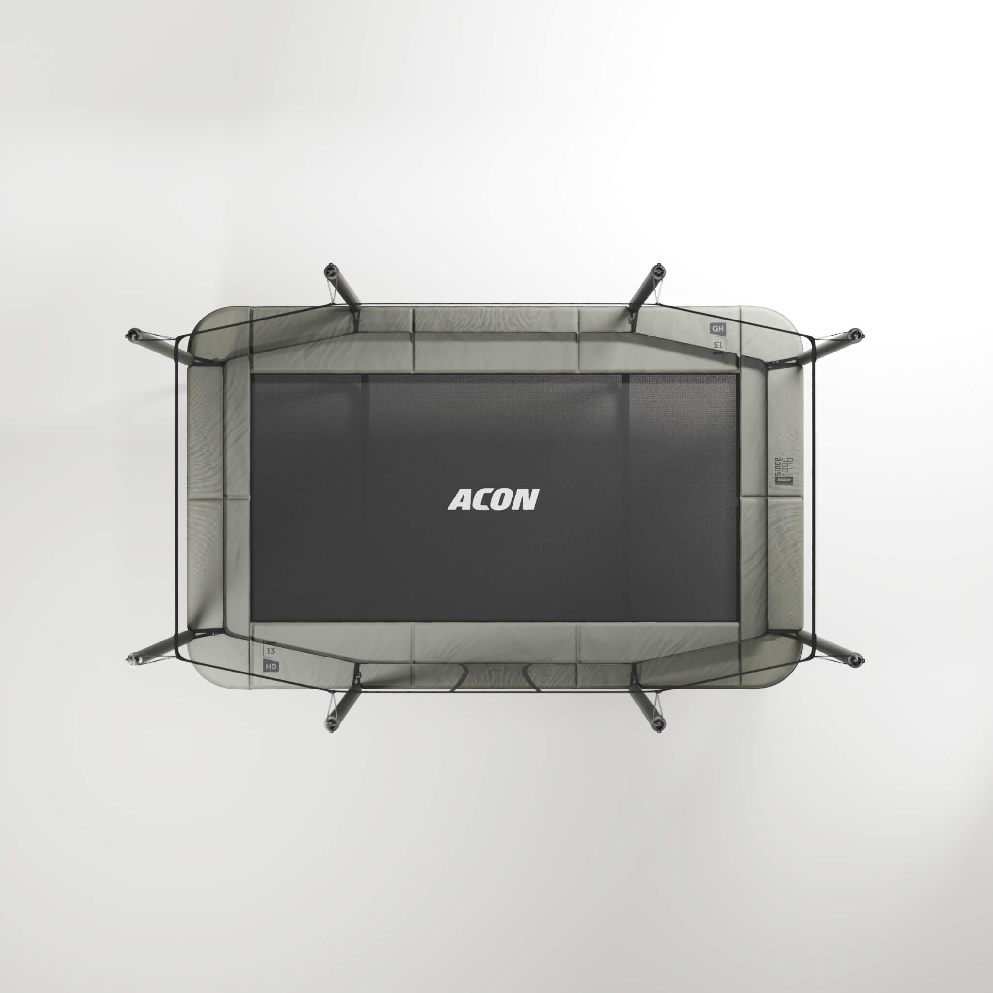 ACON 13 HD Rectangular Trampoline with Net and Ladder