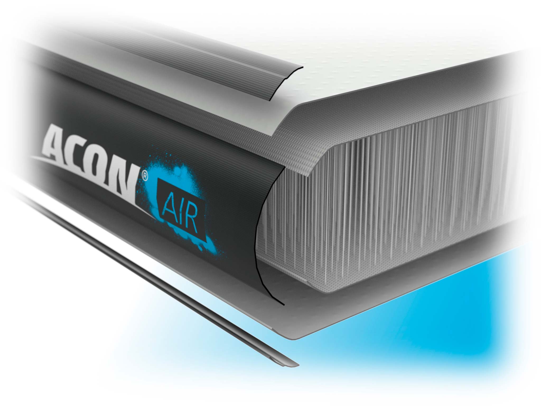 Cross section picture of ACON AirBlock Tumbling Mat  - Details layers