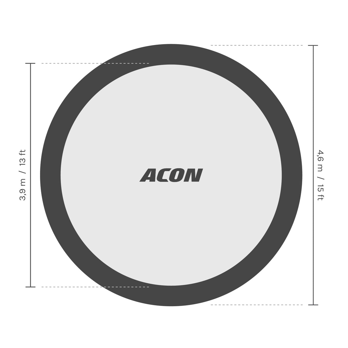Acon AIR 15ft dimensions from top