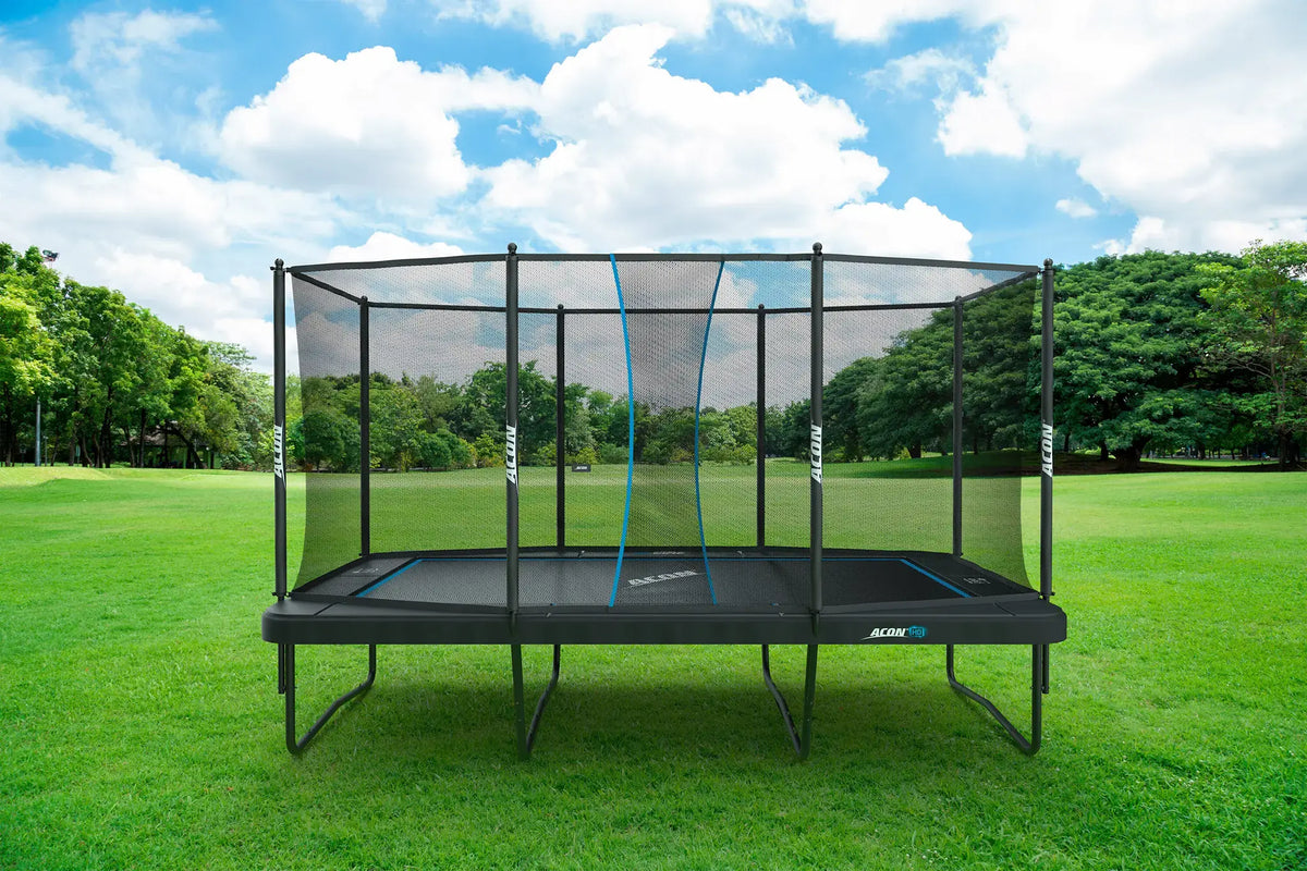Acon 16 sport hd trampoline outside on grass. 