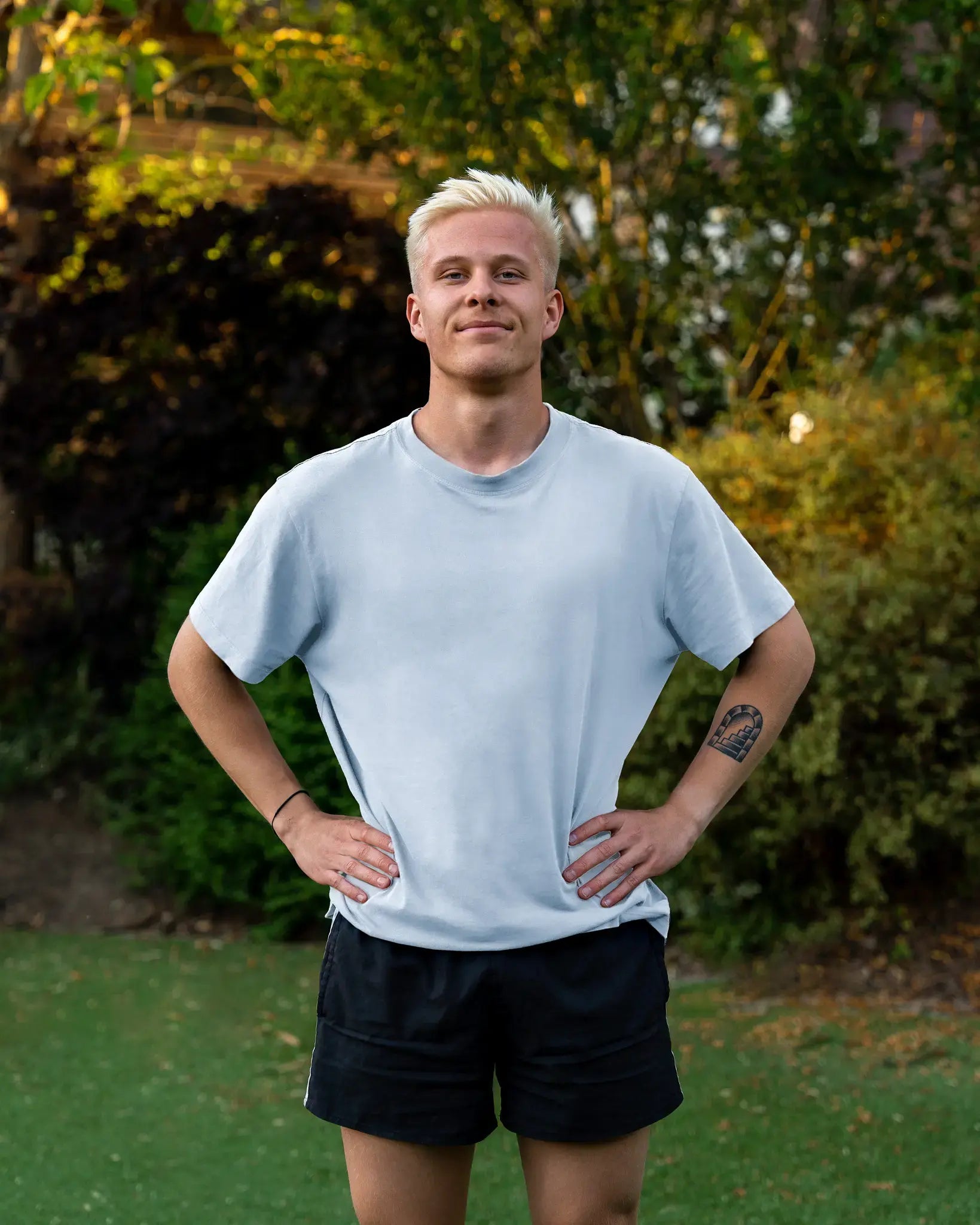 Trampoline athlete Aleksi Sainio. 