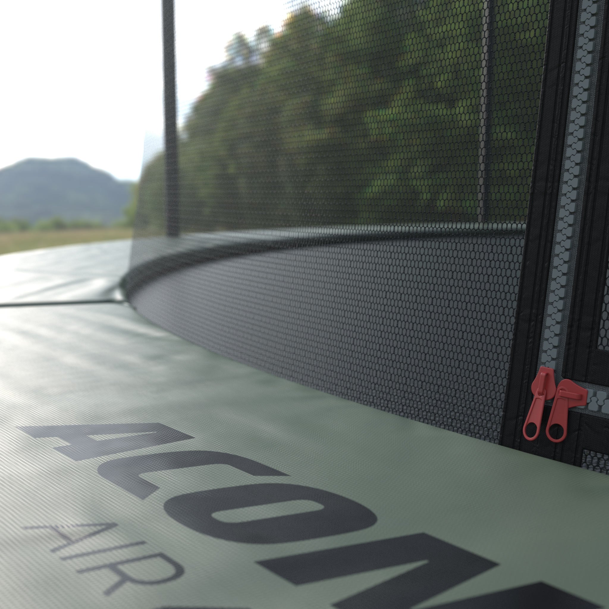 ACON Air 14ft Trampoline with Premium Enclosure, detail.
