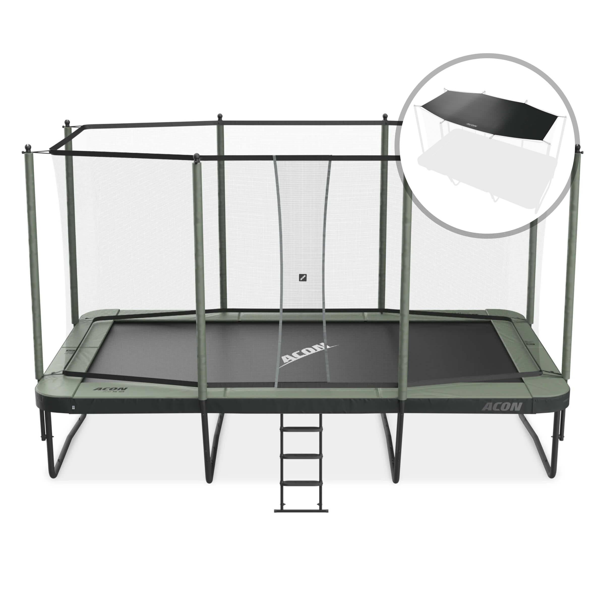 Acon Air 16 Sport HD Trampoline and Shade.