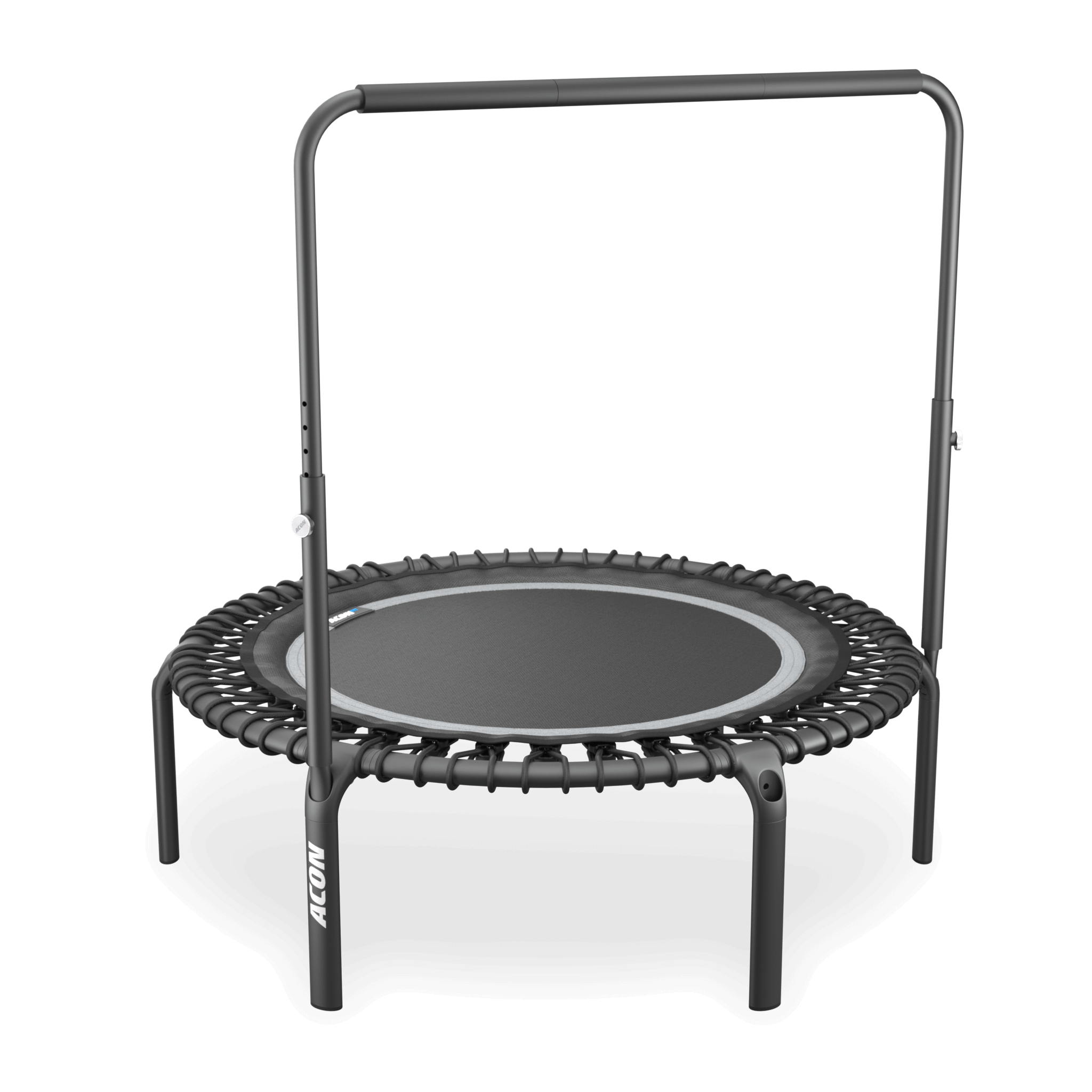 ACON Fit 44in Round Rebounder with Balance Handlebar, black.