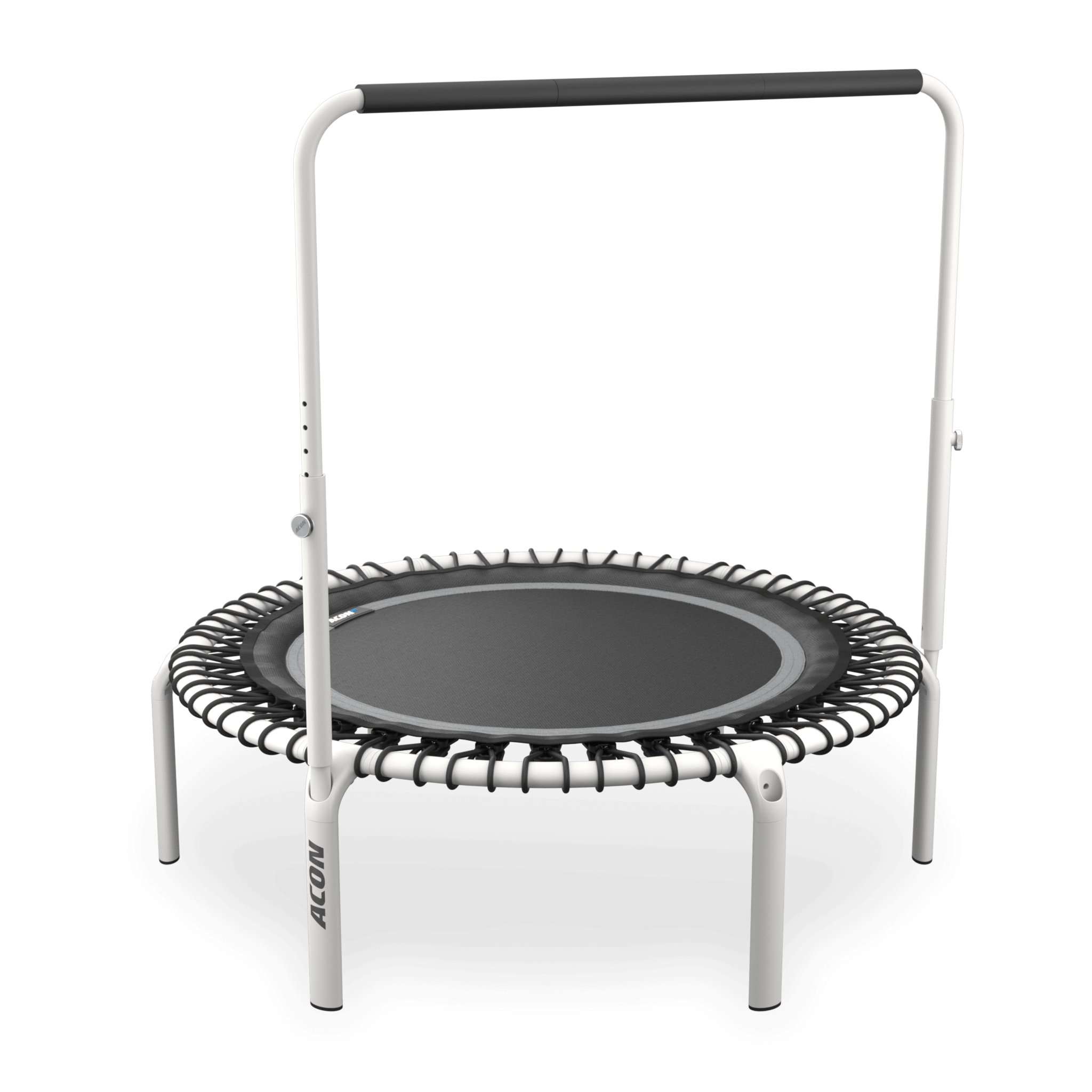 ACON Fit 44in Round Rebounder with Balance Handlebar, white.