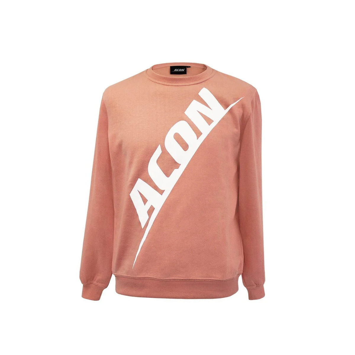 ACON Sweatshirt Pink from the front on a White background.