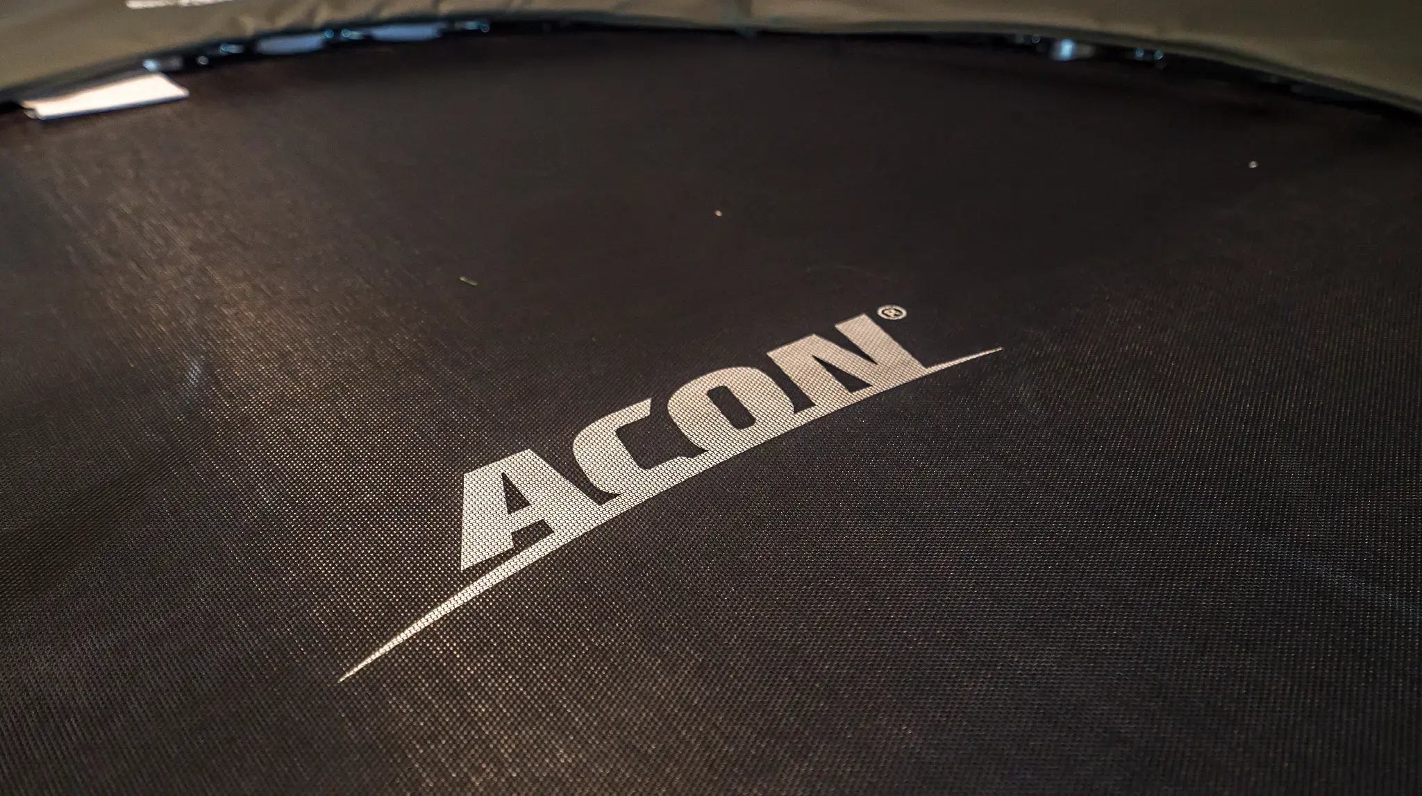 Close up of a Acon trampoline mat.