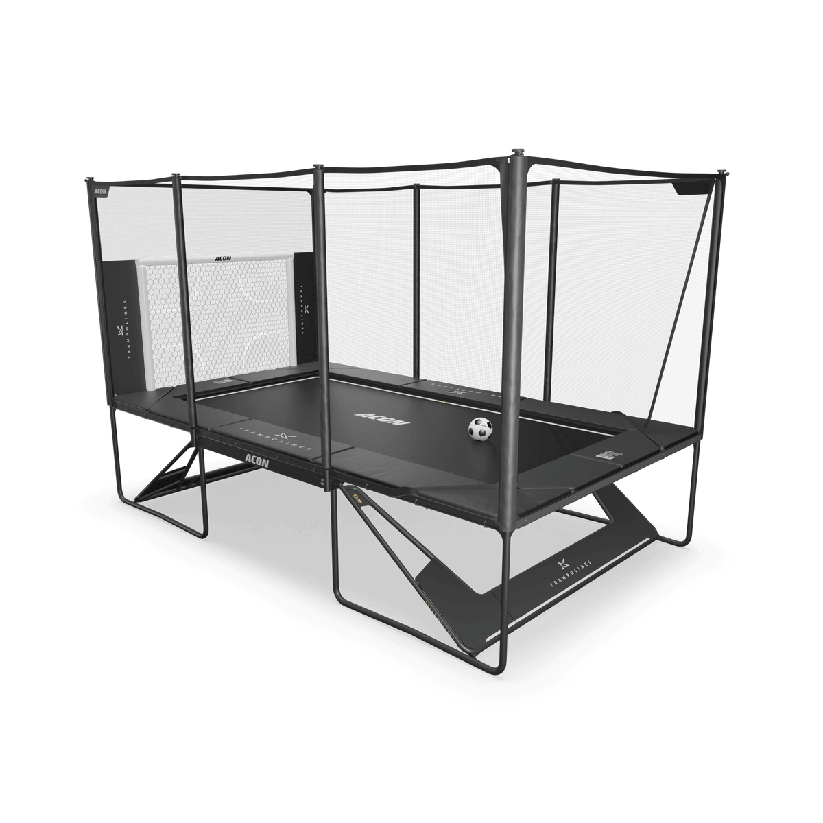 Acon X 17ft Trampoline with soccer goal panel