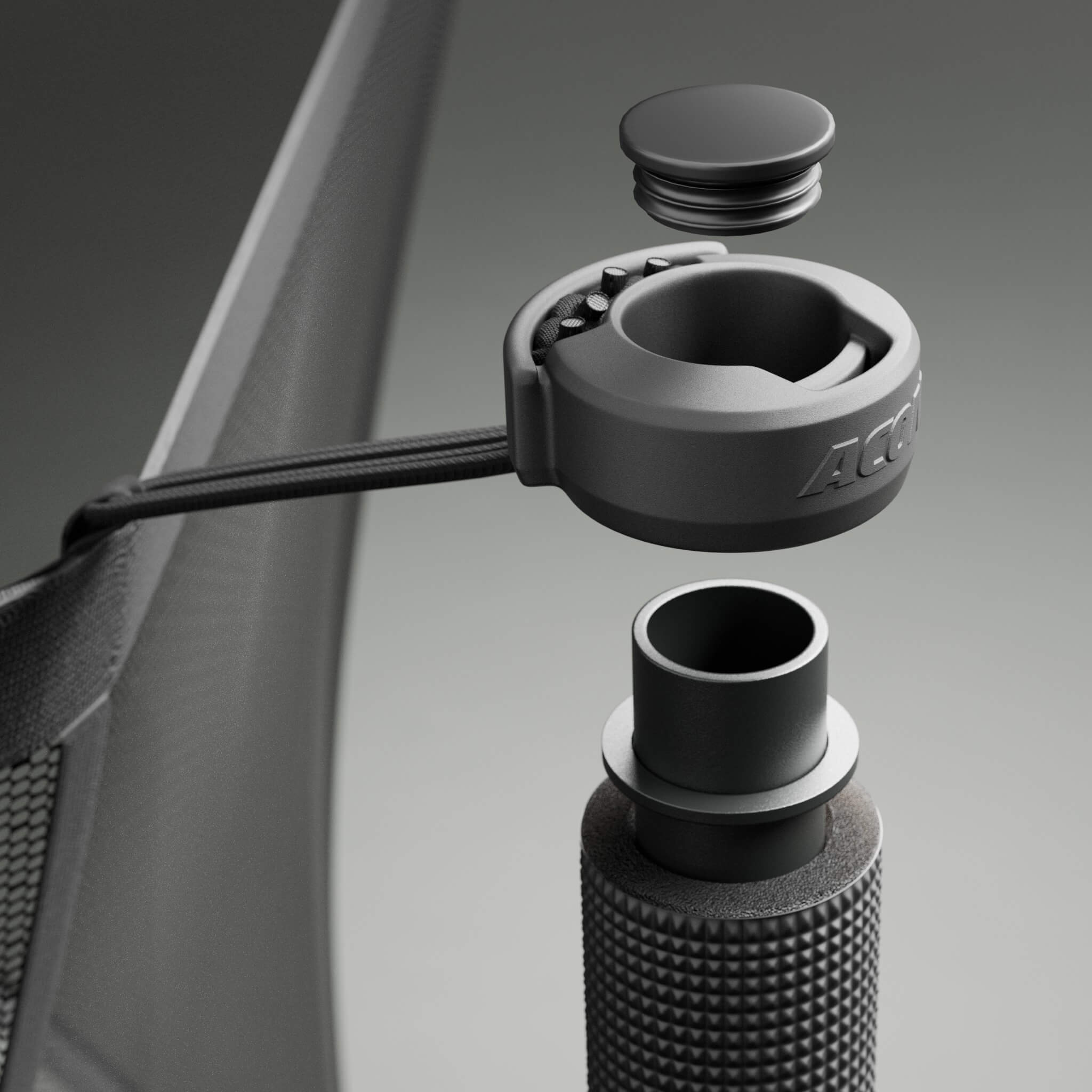 ACON Air 15ft Round Trampoline with Safety Net and Ladder (5)