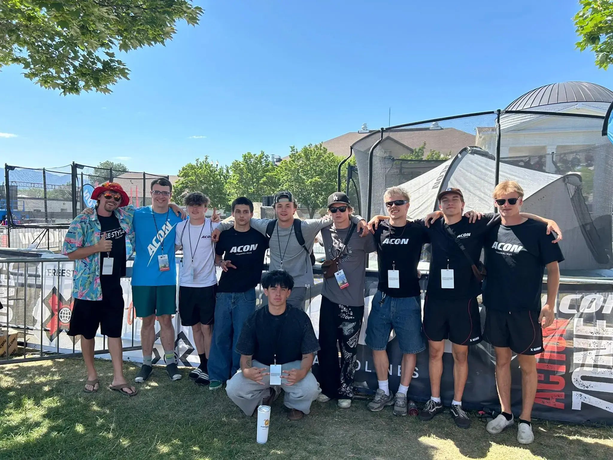 Freestyle athletes and ACON team at X Games Salt Lake City.