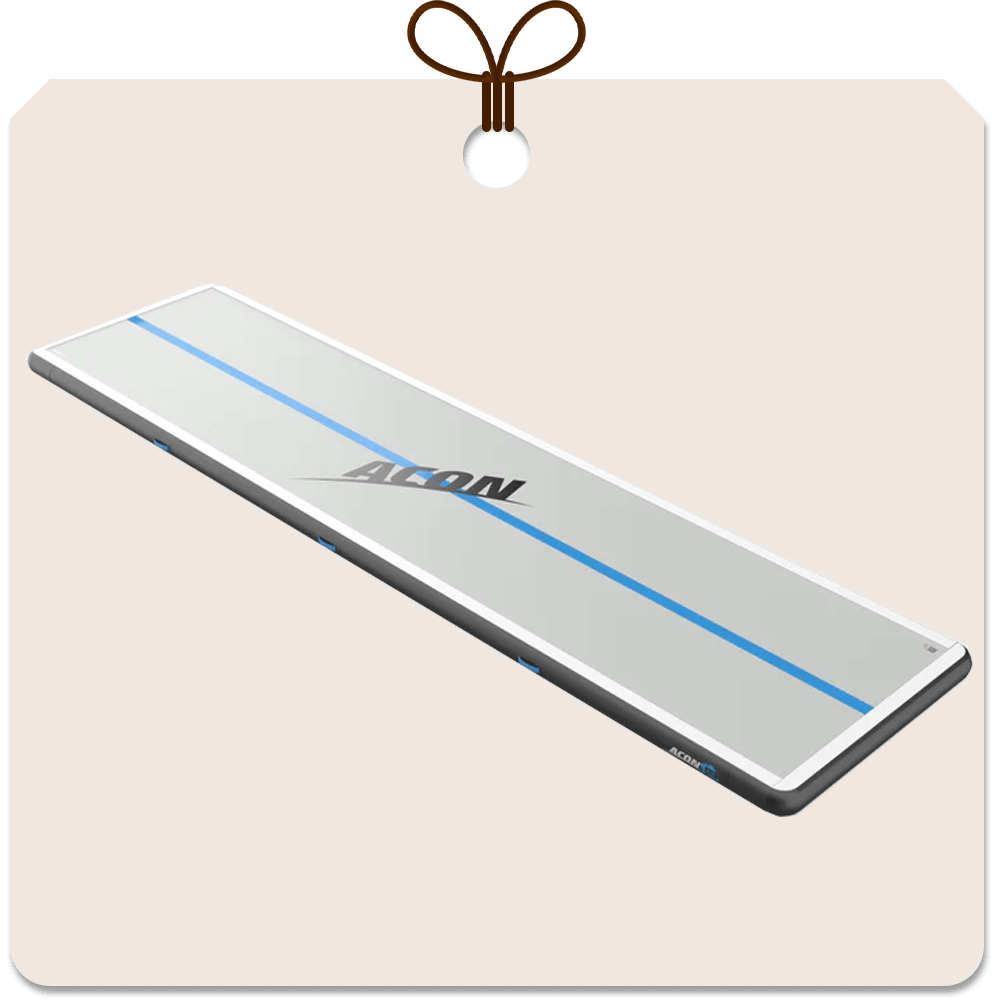 Gift package card with an image of Acon 26ft airtrack.