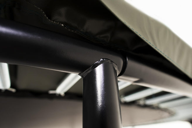 Detail of Acon trampoline’s frame