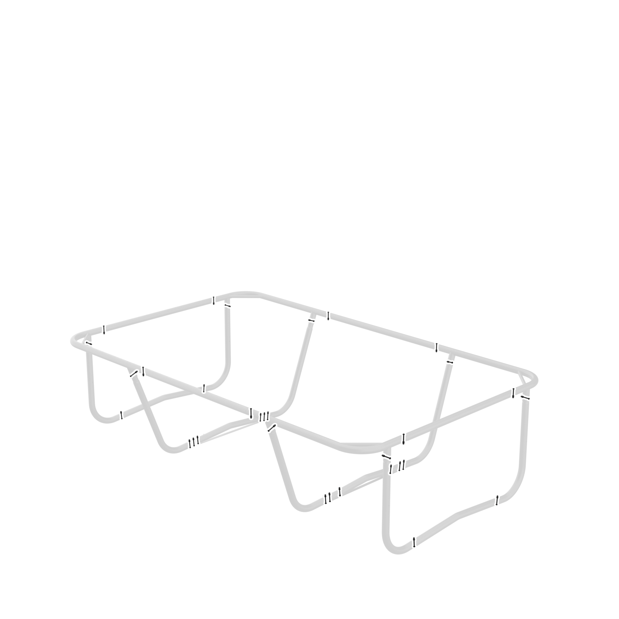 Picture that highlights the Hardware set on ACON 13/16 HD Trampoline