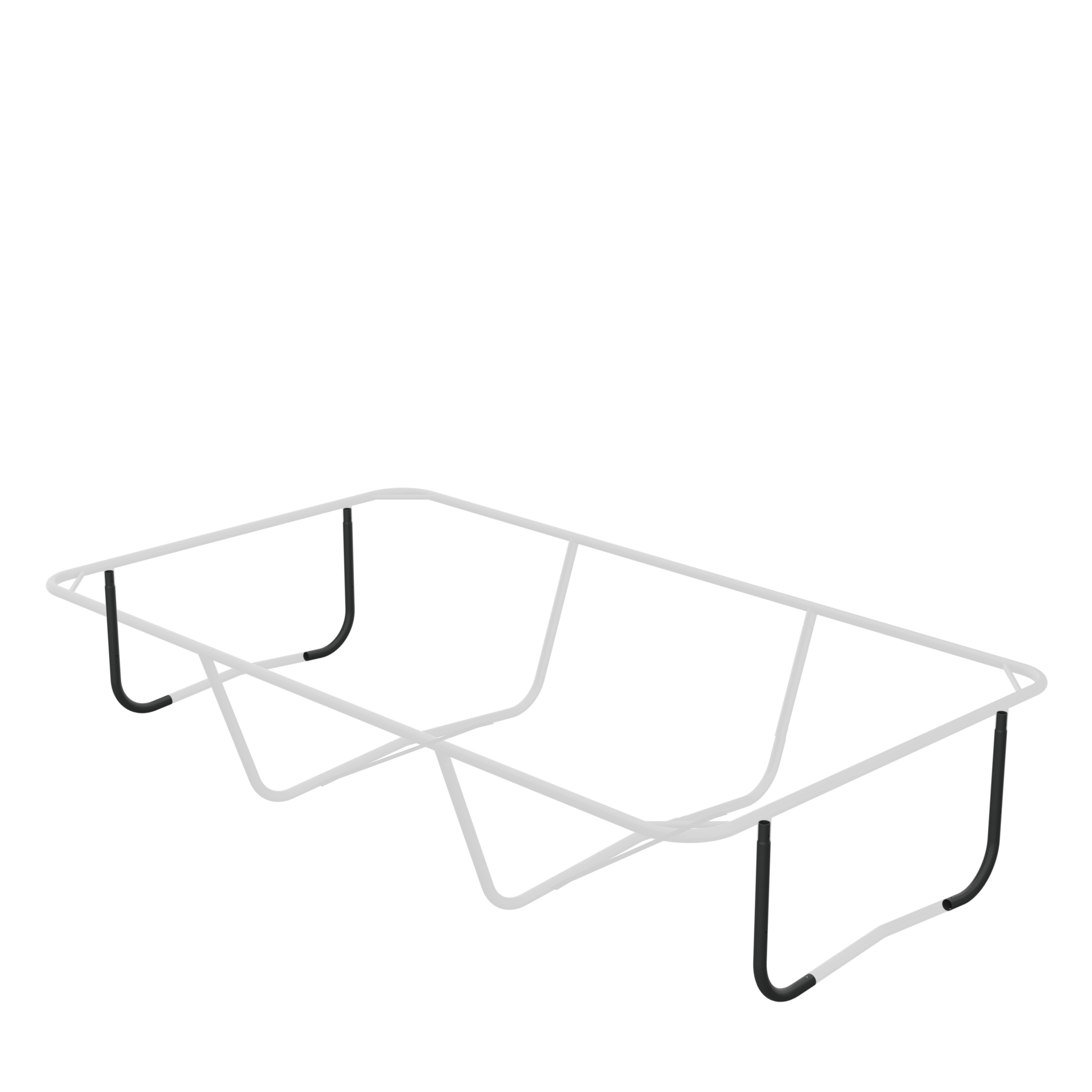 Positions of the L-tubes for end legs on the ACON 16 HD Trampoline