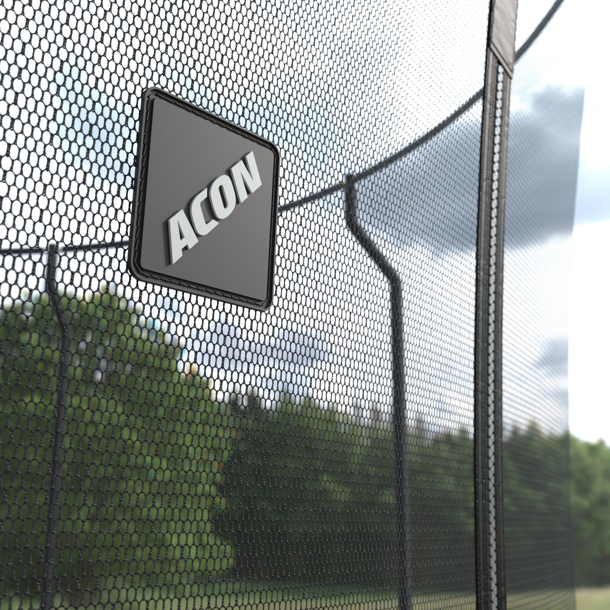 Detail of Premium trampoline enclosure