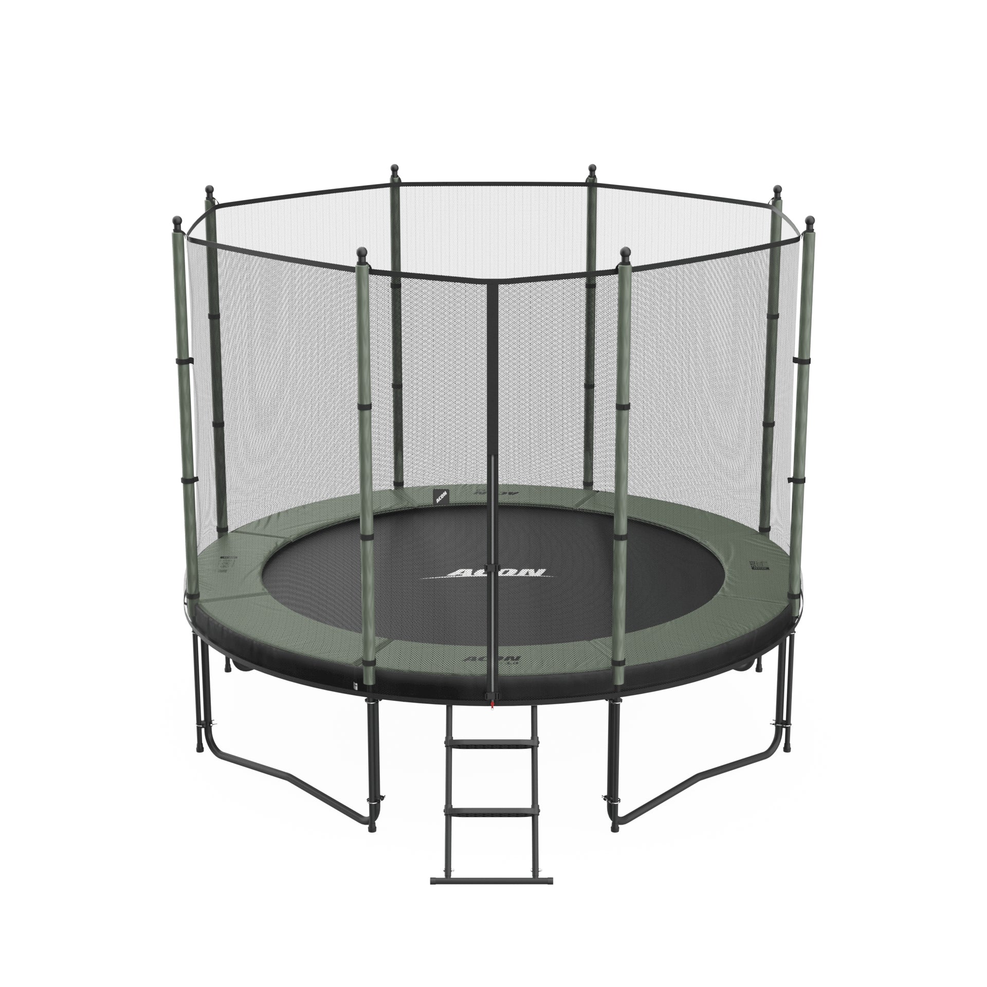 The ACON Air 10 ft Round Trampoline on a white background.