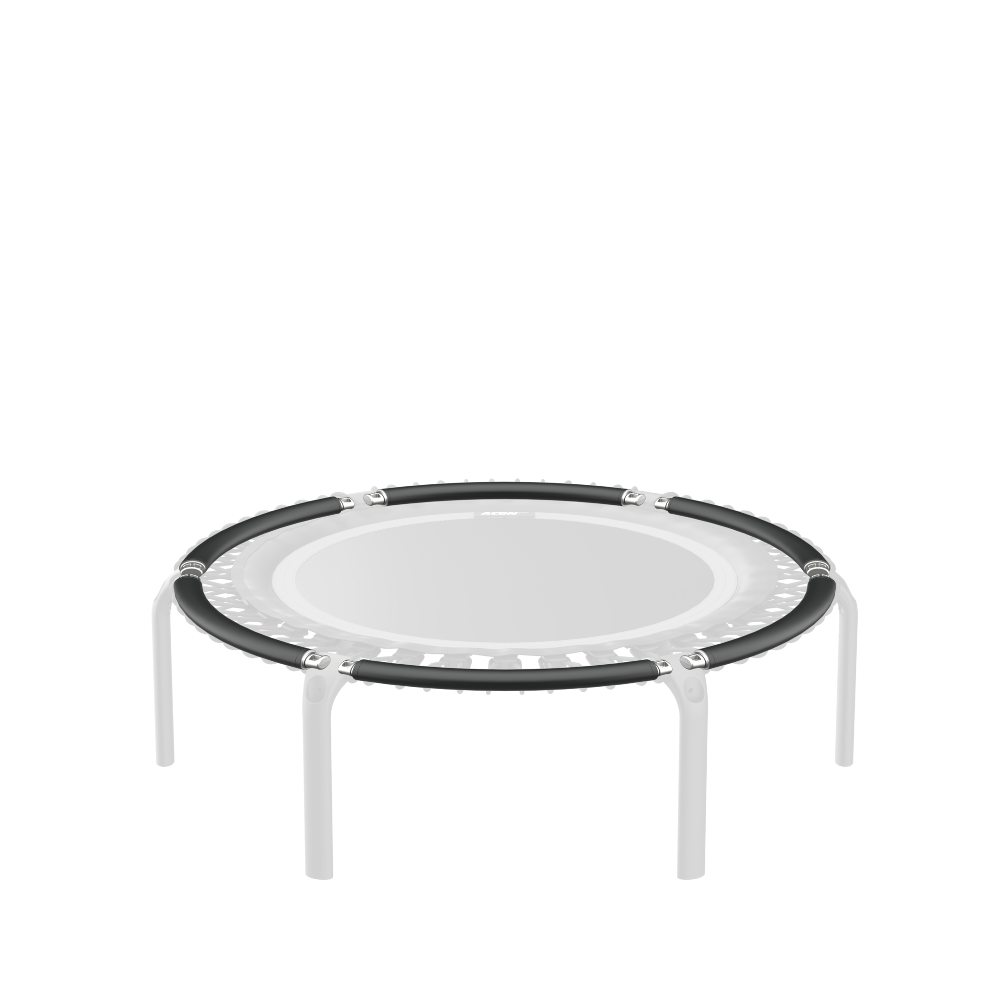 ACON FIT Round Trampoline with black frame tubes